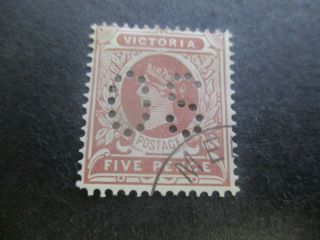 Victoria Stamps: 1903 - 1908 Perf Os Cto - Rare (d53)