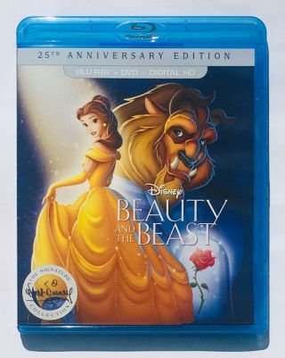 Beauty And The Beast 25th Anniversary Edition Blu - Ray / Dvd Complete Vgc Rare