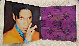 Rare Prince 3121 Perfume Music Card Invitation & Sample Card - Very Collectible
