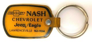 Rare Nash Chevrolet Jeep Eagle Lawrenceville Key Chain