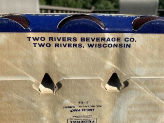 Rare Vintage 1960’s Liebrau Beer Six Pack - Two Rivers WI 7