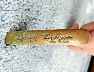 Vintage Brass Macgregor Ben Hogan Parmaker Blade Putter 34 " Rare Par Maker Rh Lh