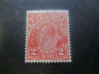 Kgv Stamps: 2d Red Smw Perf 13.  5 X 12.  5 Mnh - Rare (d13)