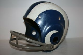 Vtg Los Angeles Rams Rawlings Football Helmet Rare Circa 1960 