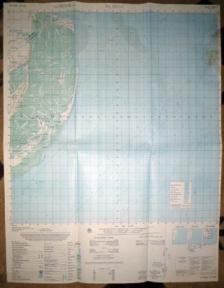 6328 Iii - South China Sea - Rare - 1966 Map - Vinh Binh - Ba Dong - Vietnam War
