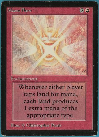 Mana Flare Beta Heavily Pld Red Rare Magic The Gathering Card (33361) Abugames