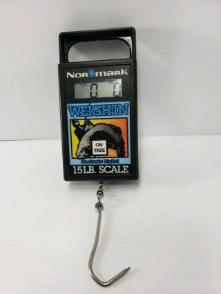 Vintage Rare - Normark Weigh - In 15 Lb Electronic Digital Fishing Scale Nor Mark