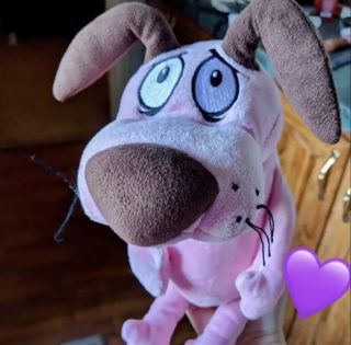 Official Authentic Cartoon Network Courage The Cowardly Dog Plush Rare