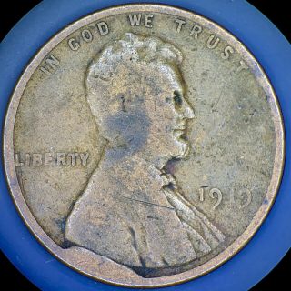 1919 Lincoln Wheat Cent With Rare Cud Largest Known Version Of Cu - 1c - 1919 - 01