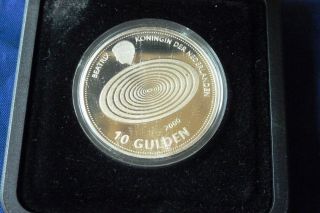 42) Netherlands - Silver Proof 10 Gulden 1999/2000 " Millennium " Rare Coin