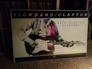Eric Clapton Slowhand Album Promo Poster Rare Rso Records 24.  25 X 37