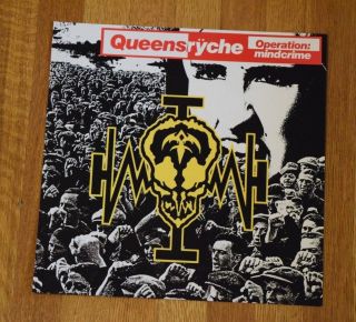 Queensryche Operation Mindcrime Rare 1988 Record Store Promo Album Flat Poster