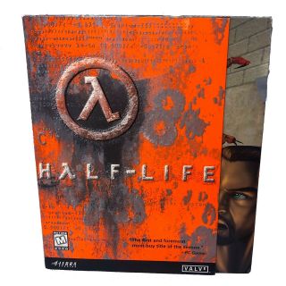 Half - Life Big Box Pc Cd Rom 1998 Rare,  Strategy Guide
