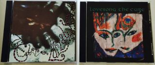 The Cure Lullaby - Love Song Rare Limited 1989 Usa 1st Pressing 2x Cd Single Set