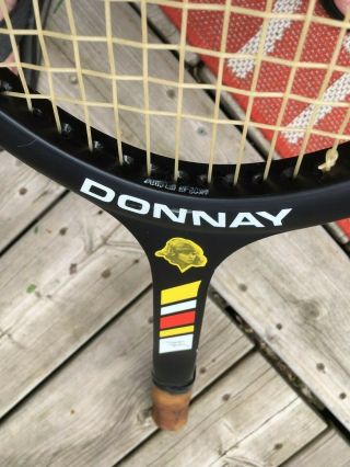 vintage DONNAY BJORN BORG tennis racquet - racket - rare Belgium Wimbledon 3