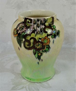 Rare Antique Porcelain Royal Winton Art Nouveau Hand Painted Vase