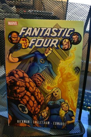 Fantastic Four By Jonathon Hickman Volume 1 Marvel Comics Tpb Rare Oop Ff