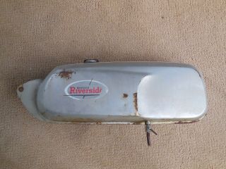 Wards Riverside Wheeled Goods Fuel Gas Tank Benelli Vintage Rare