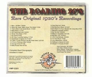 THE ROARING 20 ' s: Rare 1920 ' s Recordings 1923 - 1929 (CD) - 3