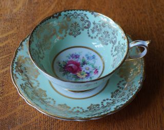 Gorgeous Vintage Paragon Bone China Tea Cup And Saucer Set Rare