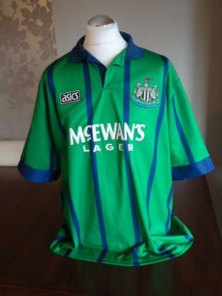 Newcastle United 1993 Asics Away Shirt Xxl Adults Rare Old Vintage Utd