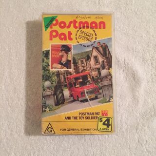 Postman Pat And The Toy Soldiers 1992 Vhs Video Cassette Rare - Ex Rental