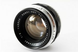 " Rare " [very Good,  ] Pentax Takumar 58mm F/2 Lens M42 Mount From Japan