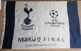 Rare Tottenham Hotspur V Liverpool Champions League Final 2019 Flag.