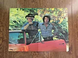 Rare Dukes Of Hazzard Vintage Poster 1981 Dynamite Mag Insert Duke Boys And Car