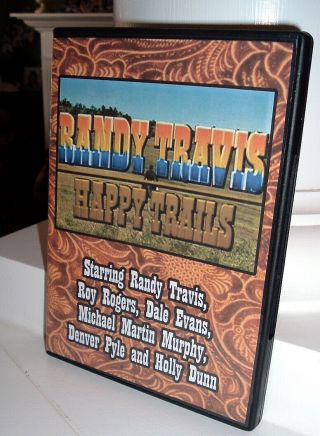 Rare Randy Travis - Happy Trails - Montana Cattle Drive - Roy Rogers - Dvd - R