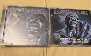 Iron Maiden Different World Rare 3 Track Cd,  Poster/calender,  Part 2 Cd