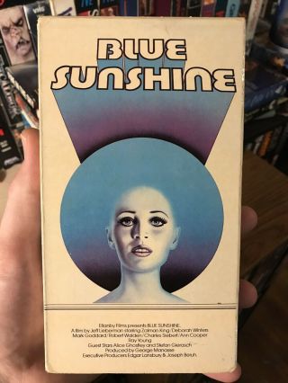 Blue Sunshine 1977 Vhs 1984 Rare Cult Horror Vestron Video Lsd Maniac Drugs