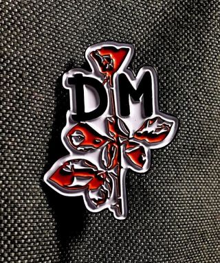 Depeche Mode Rare Violator Rose Pin