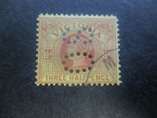 Victoria Stamps: 1903 - 1908 Perf Os Cto - Rare (d47)