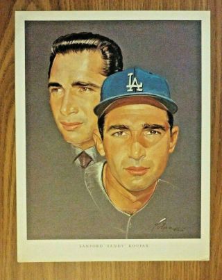 1964 Union Oil 76 8.  5x11 Photo Sandy Koufax Los Angeles Dodgers Rare (kcr)