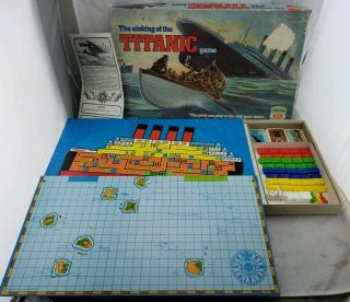 Rare The Sinking Of The Titanic Board Game 1976 Ideal Vintage