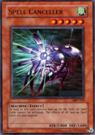 Yugioh Spell Canceller - Mfc - 020 - Ultra Rare - 1st Edition Heavily Played