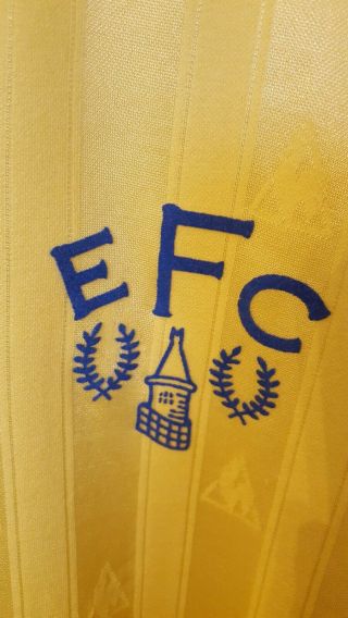 Everton 1985/86 football Away Shirt le coq sportif rare xl size 4