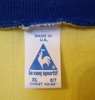 Everton 1985/86 football Away Shirt le coq sportif rare xl size 6