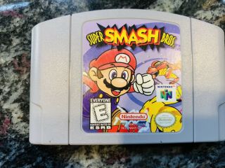 Oem Smash Bros Nintendo 64 N64 Video Game Cart Authentic Mario Rare