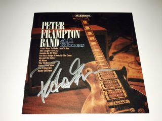 Peter Frampton Rare Autographed Hand Signed Cd Booklet All Blues Guitar,