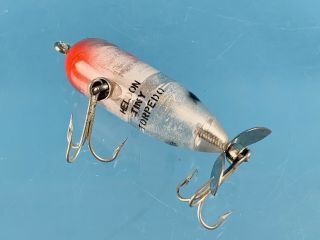 Heddon Tiny Torpedo Rare Color Clear Silver Scale Vintage Fishing Lure 3