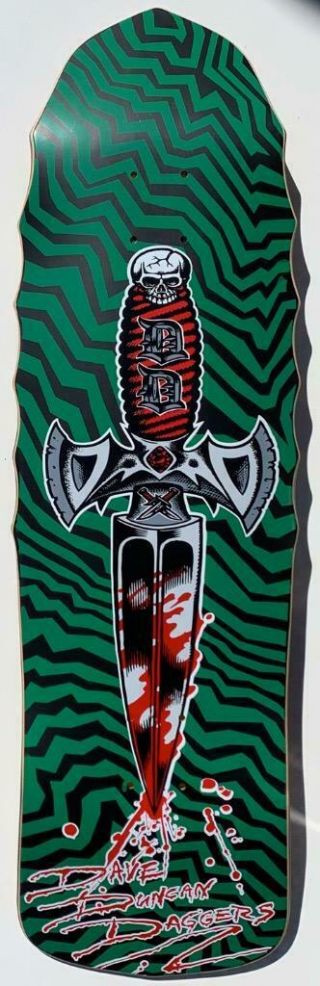 Rare Daggers Skateboard Dave Duncan Designs Model 2012 Never Released Pps