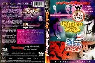 Kitten In A Cage And The Girl From Pussycat - Something Weird - Dvd - Rare Oop