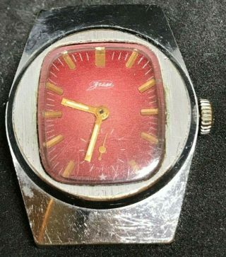 Zim Watch Ussr Soviet Pobeda Vintage Mechanical Russian Rare Wristwatch Wrist
