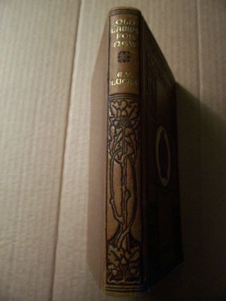 Old ARTS & CRAFTS LEATHER BINDING Book OLD LAMPS FOR E.  V.  LUCAS FABLES RARE 2