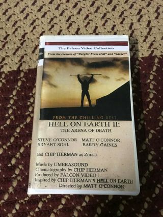 Hell On Earth 2 The Arena Of Death Horror Sov Slasher Big Box Slip Rare Oop Vhs