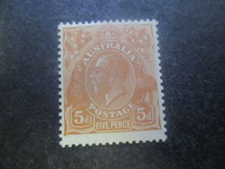 Kgv Stamps: 5d Brown Smw Perf 13.  5 X 12.  5 - Rare (d19)