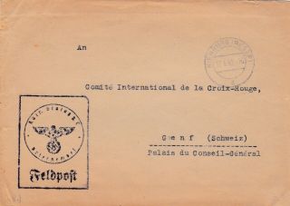 Rare 1942 Wwii German Administration Stalag Xc Nienburg Pow Camp Cover 55