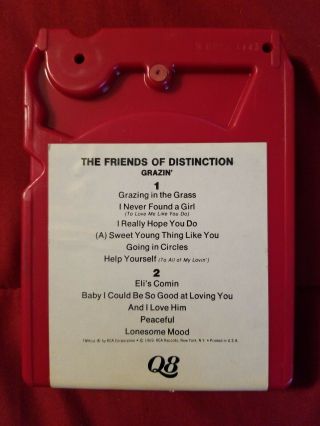 Friends Of Distinction GRAZIN ' Quadraphonic 8 - Track Tape RARE Quad 8 Q8 2